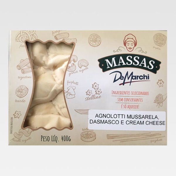 Agnolotti de Cream Cheese e Damasco De Marchi 400G