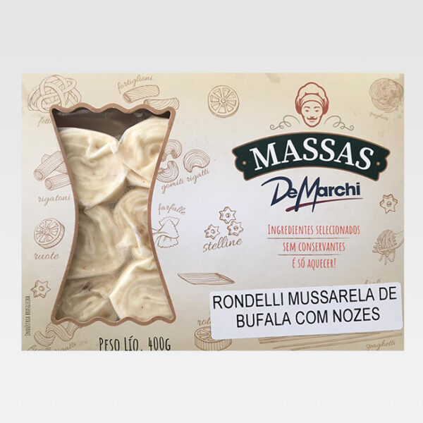 Massa Fresca Rondelli de Mussarela Búfala com Nozes de Marchi 400G