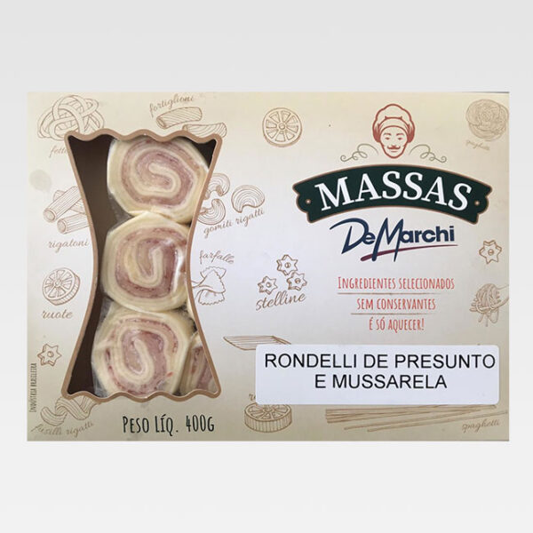 Massa Fresca Rondelii Presunto e Mussarela de Marchi 400g